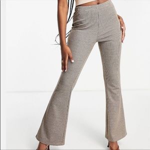 ASOS checkered flare pants